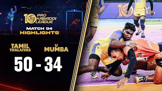 Tamil Thalaivas Storming Performance down U Mumba  PKL 10 Highlights Match 94 [upl. by Aryamo726]