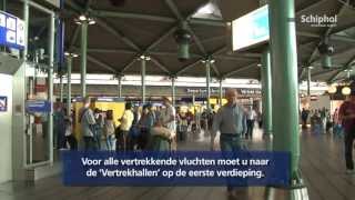 Wegwijzer voor vertrek vanaf Schiphol [upl. by Billmyre]