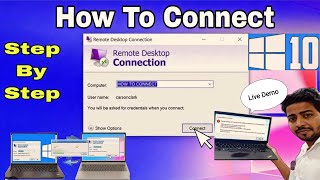 How to Connect Remote Desktop on Windows 1011  Mstsc [upl. by Hamel]