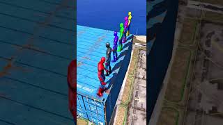 GTA 5 Ragdolls Spiderman Compilation Euphoria Physics Fails Jumps Momentsshorts viralvideo [upl. by Macegan497]