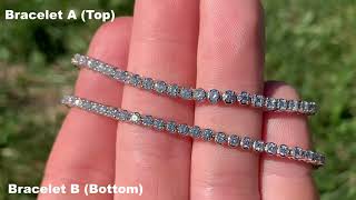 NATURAL DIAMOND vs LAB DIAMOND Tennis Bracelets James Allen [upl. by Ysset]