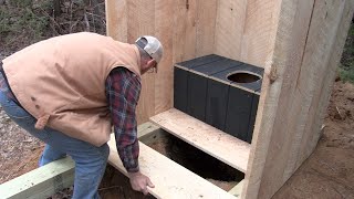 Building an Off Grid Outhouse start to finish [upl. by Nnyrat]