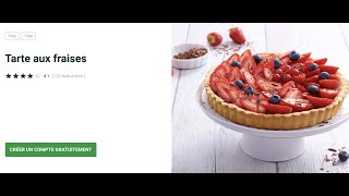 Tarte aux fraises 🍓  pâte brisée et crème pâtissière au thermomix TM6 [upl. by Rammus11]