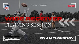 NFL WR TRAINING SESSION l DALLAS COWBOYS RYAN FLOURNOY PT 1 [upl. by Nabois]