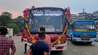 HOLY FAMILY NEW SERVISE KATTAPPANA TO KANNUR DAILY 650 PM🚎 [upl. by Teria]