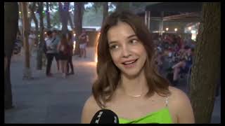 QuickClipsHQ  Pretty Barbara Palvin Interview by RTL Hungary For Sziget Festival [upl. by Lynden429]