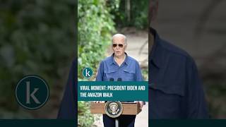 Viral Moment President Biden and the Amazon walk [upl. by Ravahs]