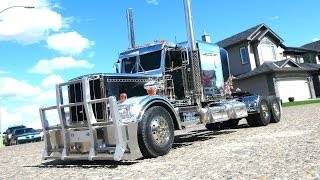 RC ADVENTURES  Stretched Chrome Semi Truck  Tamiya [upl. by Elsworth960]