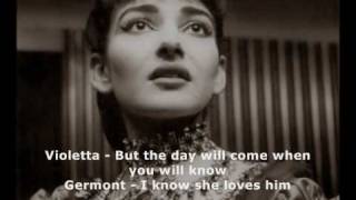 La Traviata  the full opera with Maria Callas part 12 [upl. by Aserehtairam678]