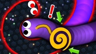 Slitherio 1 Ghost Hacked Skin Snake vs Giant Hacker Snakes Epic Slitherio Gameplay [upl. by Aicinad]