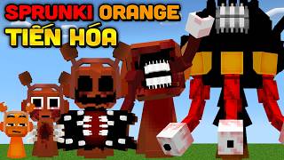 Minecraft Nhưng TIẾN HÓA TẤT CẢ CẤP ĐỘ SPRUNKI ORANGE [upl. by Henryson]