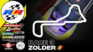 RAIN LIGHT RACING  2024  GT3 SERIES S7  ROUND3  ZOLDER [upl. by Juley]