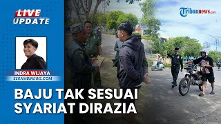 Razia Busana Muslim di Simpang Mesra Aceh 24 Orang Tak Berpakaian Sesuai Syariat Diamankan Polisi [upl. by Brenton]