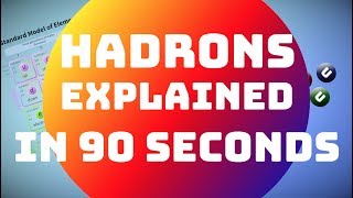 HADRONS EXPLAINED IN 90 SECONDS [upl. by Yendyc]