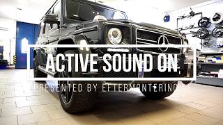 Active Soundbooster Mercedes Gclass diesel motorljud [upl. by Leirej]