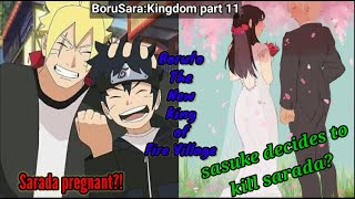 BoruSaraKingdom texting story part 11  Sarada pregnant  boruto is the new king of fire village [upl. by Nref]