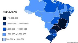 A POPULAÇÃO DE CADA ESTADO DO BRASIL LISTA ATUALIZADA [upl. by Alex853]