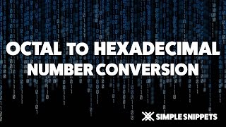 Octal to Hexadecimal Number Conversion with Decimal Point  Number System Conversions [upl. by Kalila]