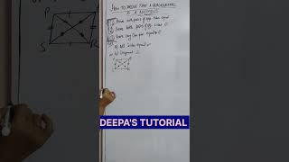 Rhombus l prove a given quadrilateral is a rhombus l Class 9 quadrilateral [upl. by Joyan]