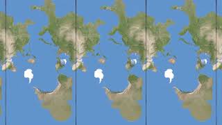 Mercator map obtained by rotating earth [upl. by Edrahs]