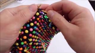 knit with beadsStrik med perler [upl. by Siusan]