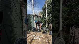 340lb axle bar deadlift [upl. by Legge]