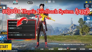 របៀបបិទ Haptic Feedback System កុំឲ្យញ័រ  How to turn off the Haptic Feedback System  PUBG mobile [upl. by Milano]