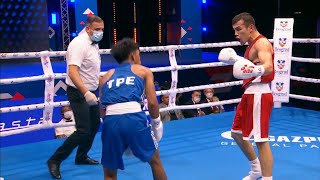 Day 8 635kg TURSUNOV Mujibillo UZB vs LAI Chu En TPE  AIBA WCHs 2021 [upl. by Tobin]