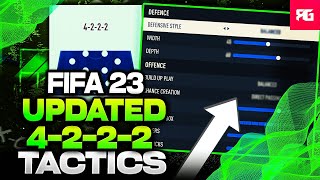 WHY the 4222 is the Best Formation in FIFA 23 Best 4222 Custom TacticsInstructions In FIFA 23 [upl. by Kcirreg]