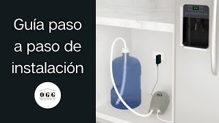 Instalación dispensador automático de agua OGG HOMES para refrigerador dúplexfrench door [upl. by Rorie]