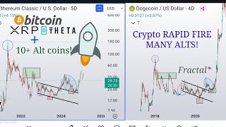 Crypto Price Analysis Rapid fire BTC XRP THETA DOT ICP SHIB XLM eth inj ada vet  more [upl. by Eniamret]