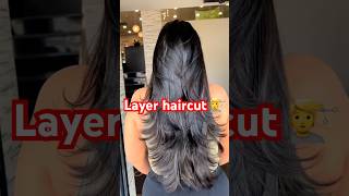 Layer haircut 💇 hairstyle hairtutorial layerhaircut hairstyle [upl. by Niawd472]