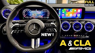 2023 MERCEDES A Class amp CLA AMG NEW FACELIFT Apple CarPlay FIXED FULL InDepth Review Interior MBUX [upl. by Aspasia]