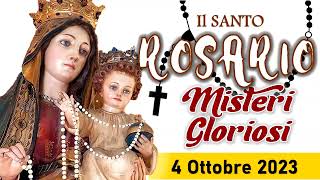 Santo Rosario di oggi 4 Ottobre 2023 alla Madonna del Santo rosario di Pompei [upl. by Geraldina]