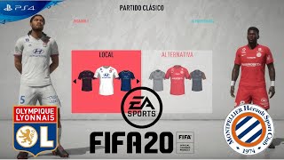 EMOCIÓN PURA OLYMPIQUE DE LYON VS MONTPELLIER EN FIFA 20 [upl. by Ettennod126]