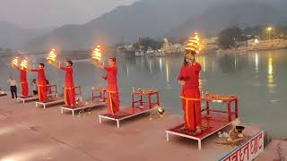 Om Jai Gange Mata  Maa Ganga Aarti Rishikesh  Shatrughan Ghat [upl. by Nylloc]