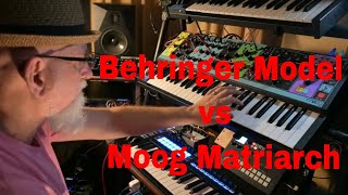 Behringer Model D vs Moog Matriarch [upl. by Allemahs766]