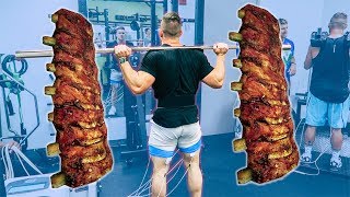 MY BUILDING PROGRAM  TRYING TX BBQ  LEG WORKOUT [upl. by Atorod]