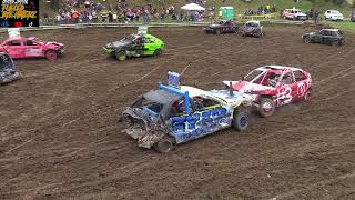 belfast ny mild 46 cyl fueledbyehaterz IndyCNC brokeboys WreckEm demolitionderby demoderby [upl. by Amsirak]