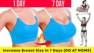 Increase Breast Size In 7 Days DO AT HOME By Best Standing Exercises [upl. by Assadah416]