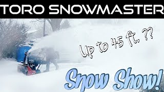 Toro SnowMaster 824 QXE Demonstration [upl. by Terchie]