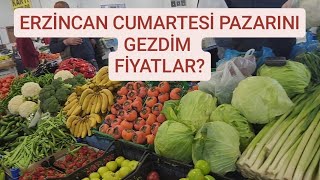 ERZİNCANDA HALK PAZARI  Ne kadar harcadım [upl. by Assirk753]