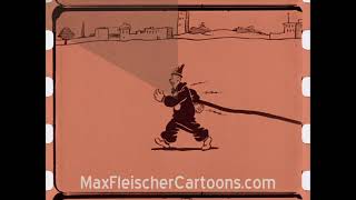 Out of the Inkwell  Cartoon Factory  1924  Cleanup Preview  Max Fleischer Studios Koko the Clown [upl. by Norihs]