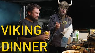 Viking Dinner for Ronny Dahl  Sacrificial Salmon [upl. by Sisi]