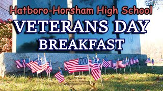 HatboroHorsham High Schools Veterans Day Breakfast 2024 [upl. by Adnohsad630]