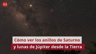 Cómo ver los anillos de Saturno y lunas de Júpiter desde la Tierra [upl. by Albur]