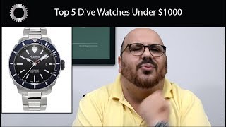 TOP 5 Dive Watches Under 1000  Federico Talks Watches [upl. by Blakely]