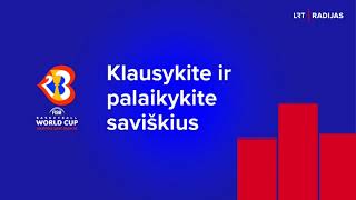 FIBA pasaulio krepšinio čempionatas Lietuva – Juodkalnija  LRT RADIJAS [upl. by Grim522]