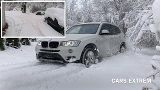 2017 BMW X3 xDrive20d F25 LCI Facelift Driving A 20 Slope Up amp Down in 12“  30 cm Of Snow  xDrive [upl. by Daven315]