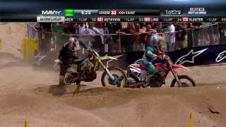 Glen Helen 450 Moto 1 Stewart vs Canard [upl. by Ettecul178]